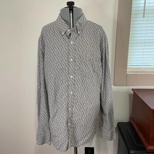 American Eagle Seriously Soft button down Shark print shirt Size Large